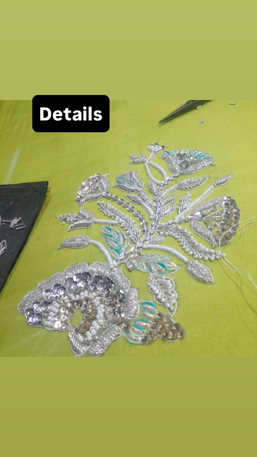 Two-Tone Tussle Silk Ensemble